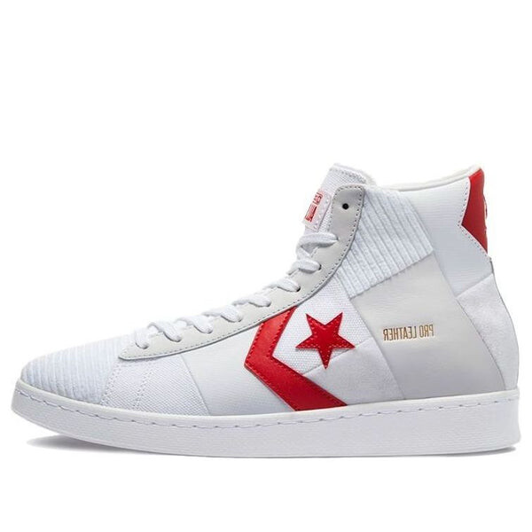 

Кроссовки pro leather high 'summer drip - white university red' Converse, белый