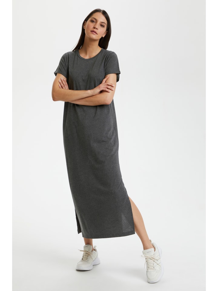 

Платье до колена Kaffe, темно-серый меланж
