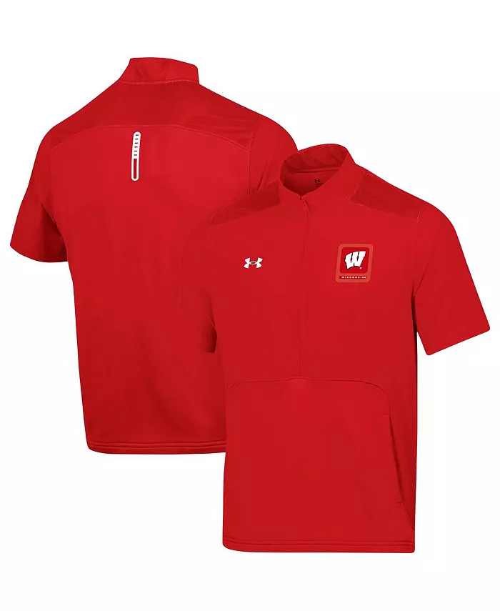 

Мужская красная мотивационная полукуртка Wisconsin Badgers Under Armour