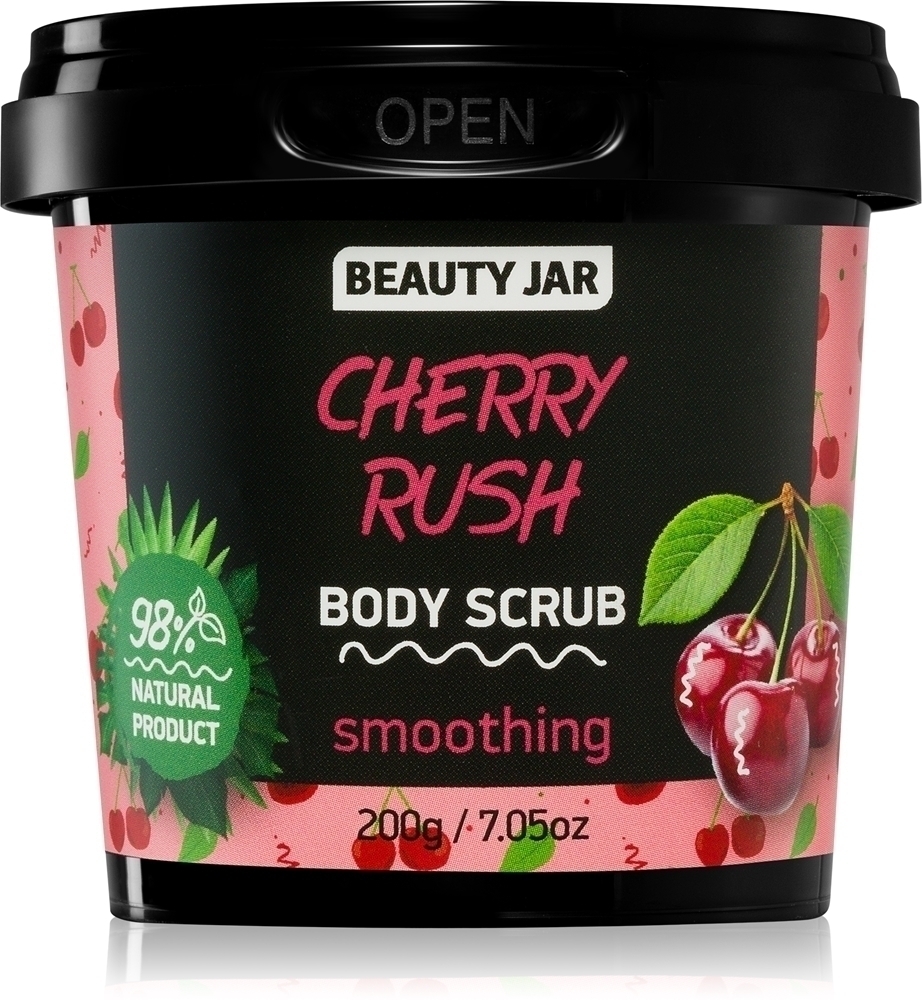 

Разглаживающий скраб для тела с экстрактом вишни Beauty Jar, 200 гр