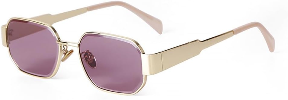 

Ретро солнцезащитные очки для мужчин, модные прямоугольные очки для женщин, металлические классические солнцезащитные очки для мужчин с защитой от УФ-излучения UV400 KTUCN, C7