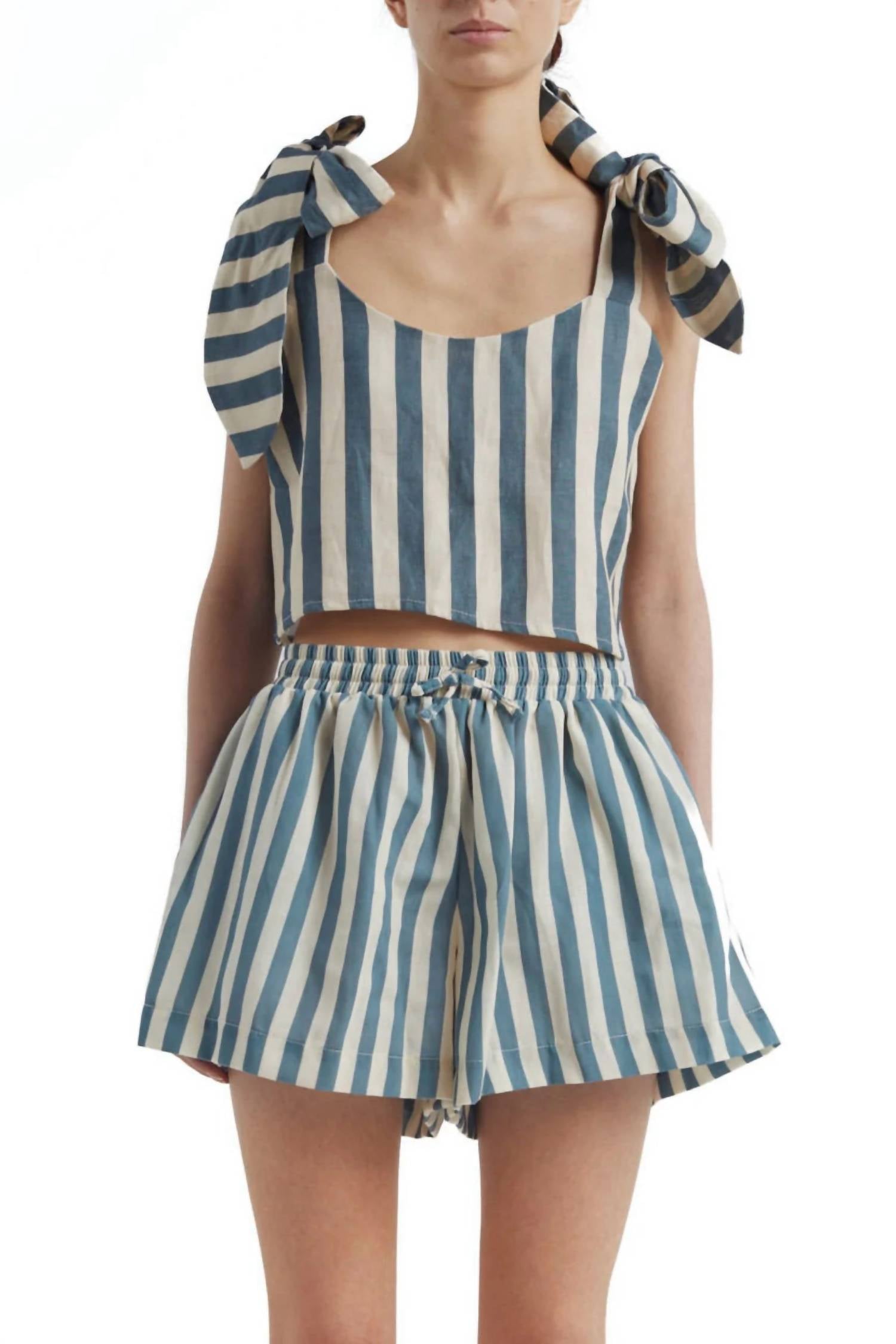 

Шорты Liana Stripes зеленого цвета Encantadore