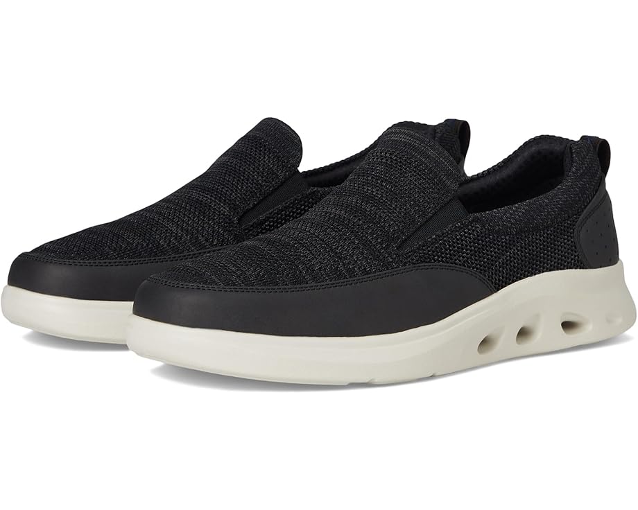 

Кроссовки Nunn Bush Ponte Knit Moc Toe Slip-On Sneakers Hybrid Casual Lightweight Athletic Style Loafer, черный