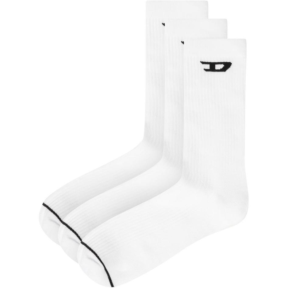 

DIESEL Мужские носки Mid Calf, 3 пары, White