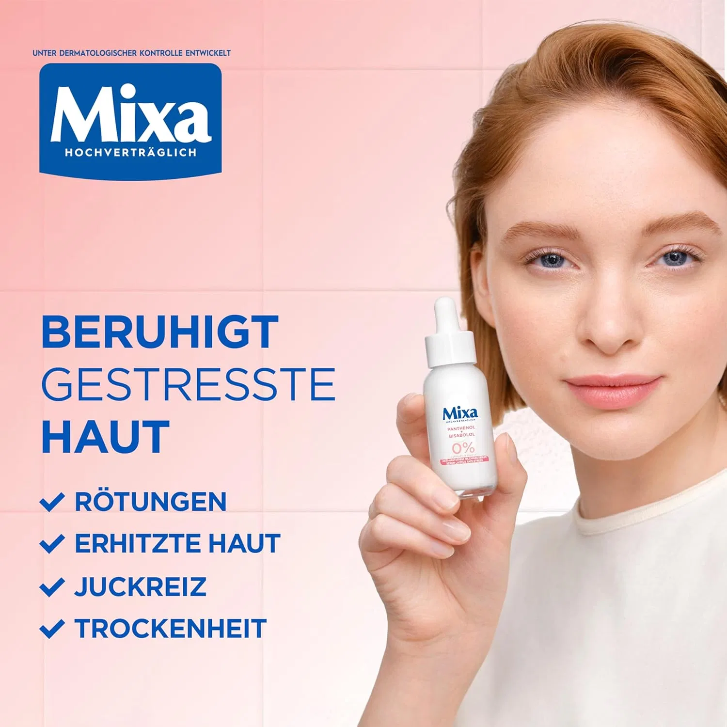 Сыворотка Mixa — Успокаивающая Anti-Skin Stress с пантенолом и бисабололом, 30 мл — фото 4