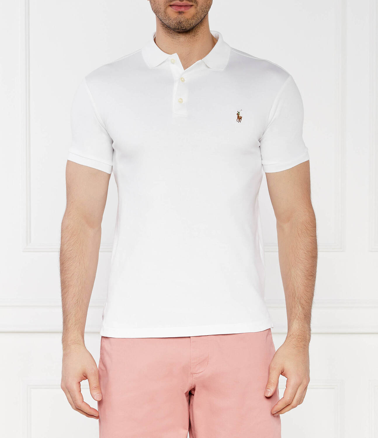 

Поло POLO RALPH LAUREN Slim Fit, белый