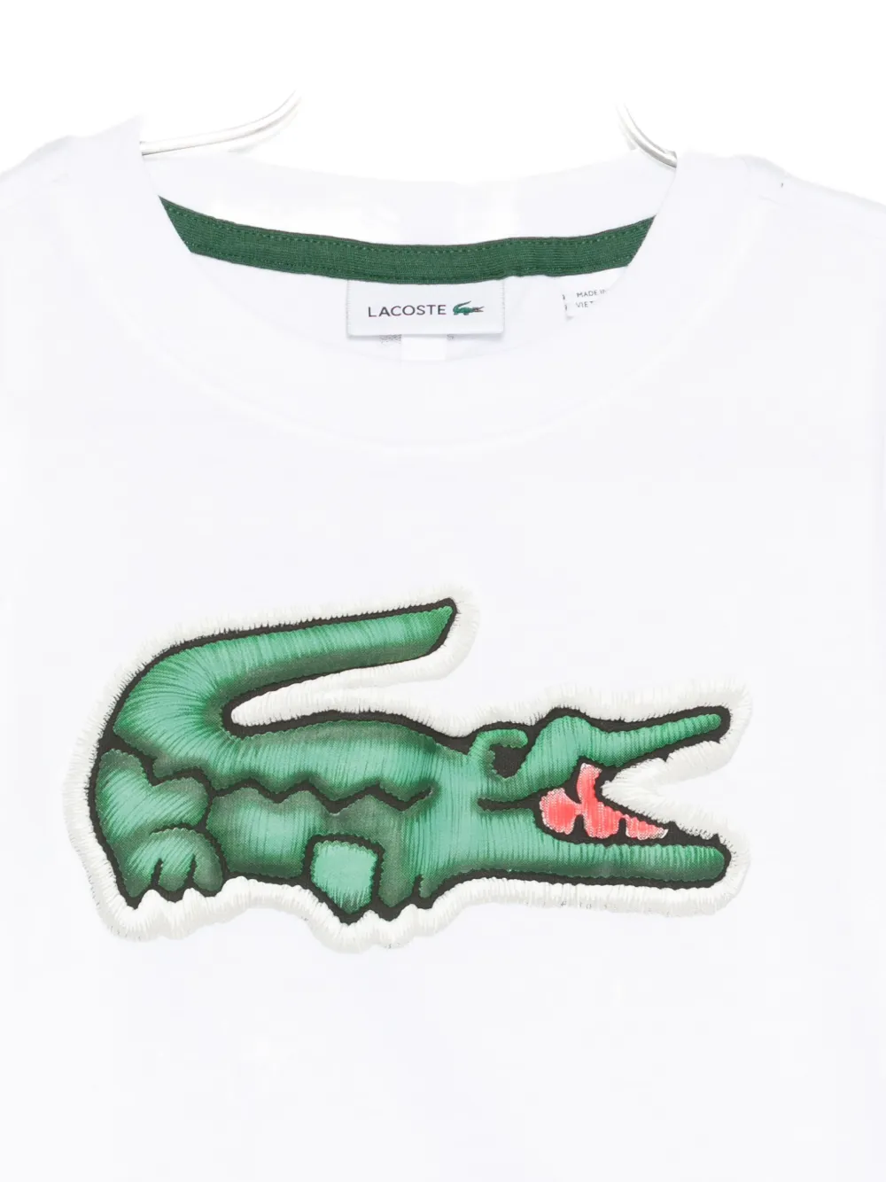 Футболка с нашивкой-логотипом Lacoste Kids, белый — фото 3