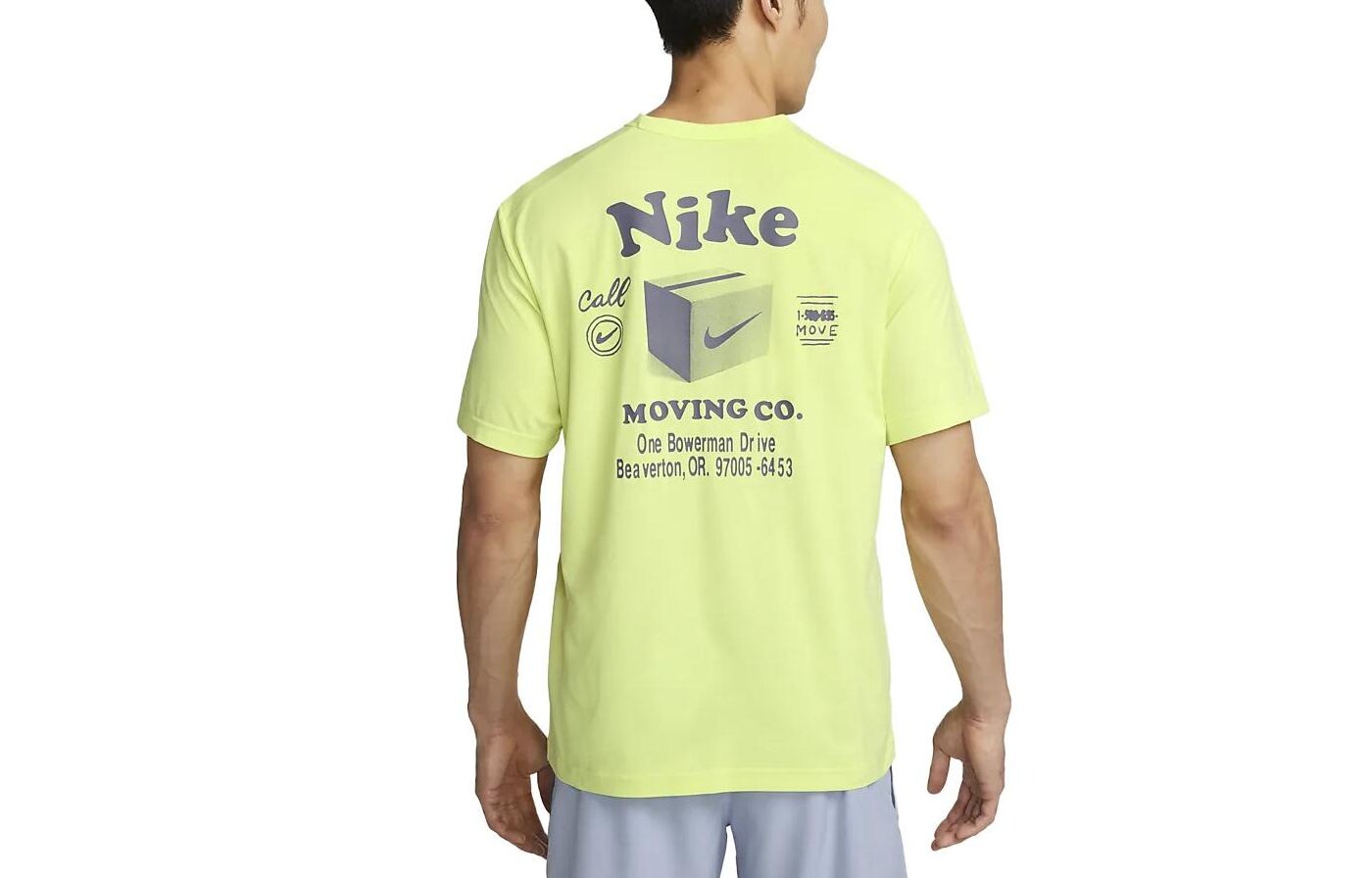 

Футболка мужская светло-лимонного цвета Nike, цвет Light lemon color