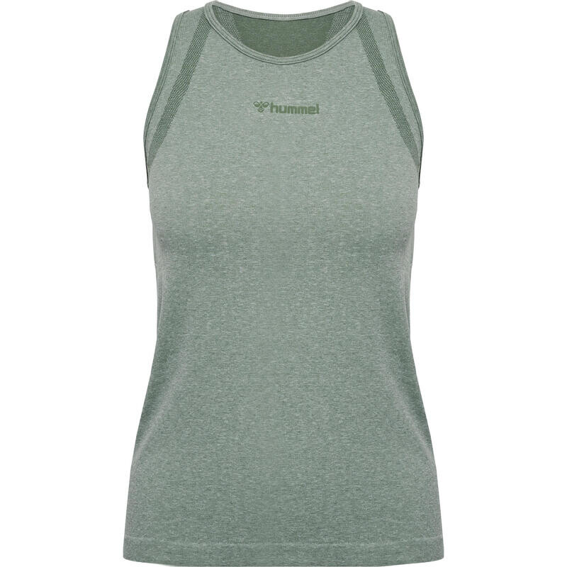 

Hmlmt Hyper бесшовная майка, женская футболка для йоги HUMMEL, цвет gruen