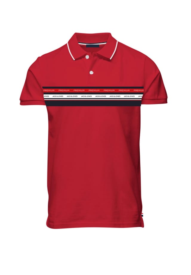 

Рубашка поло рубашка jprbluwillow Jack & Jones, красный