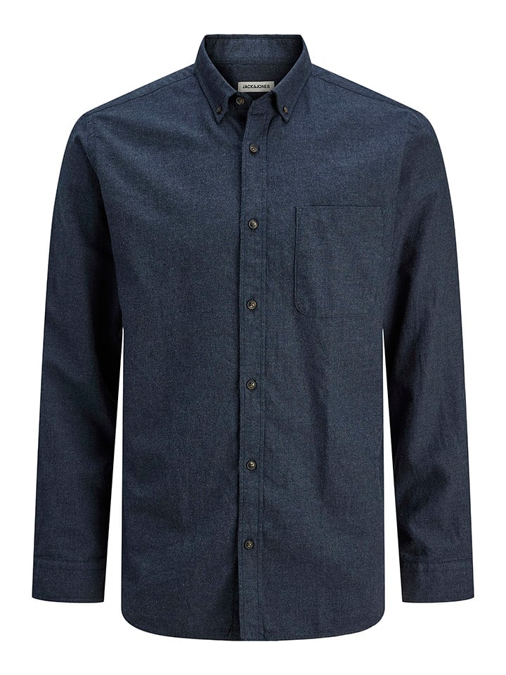 

Jack & Jones Рубашка - приталенный крой - темно-синего цвета