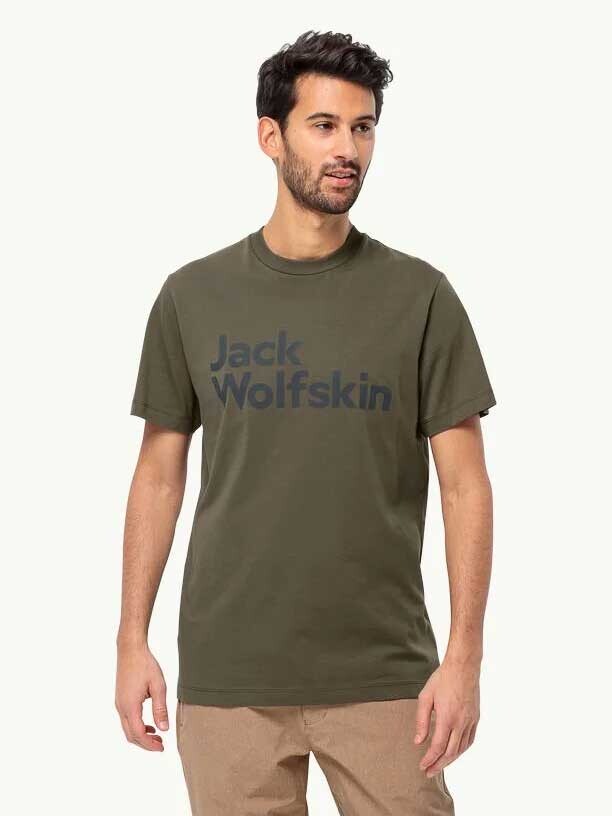 

Футболка Jack Wolfskin ESSENTIAL LOGO T M, зеленый