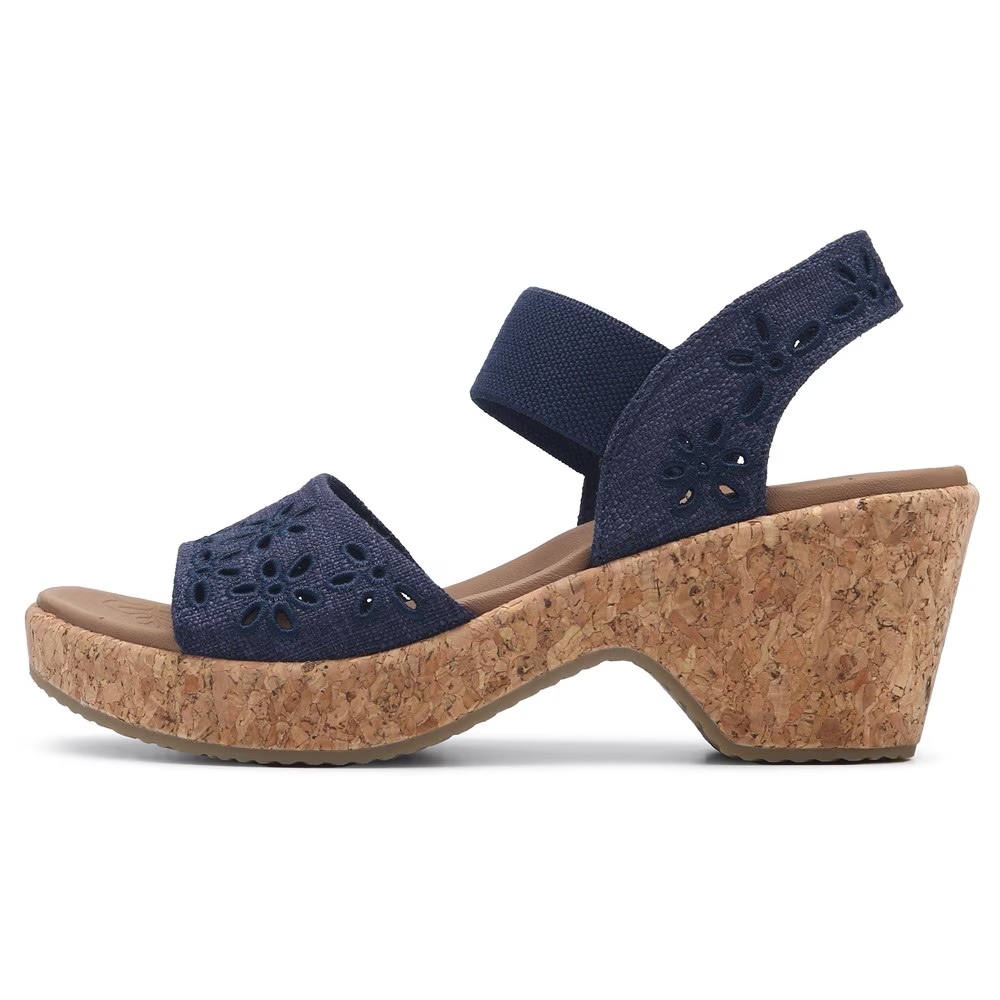 Платформенные сандалии Bryson beach bliss от Skechers, navy — фото 3