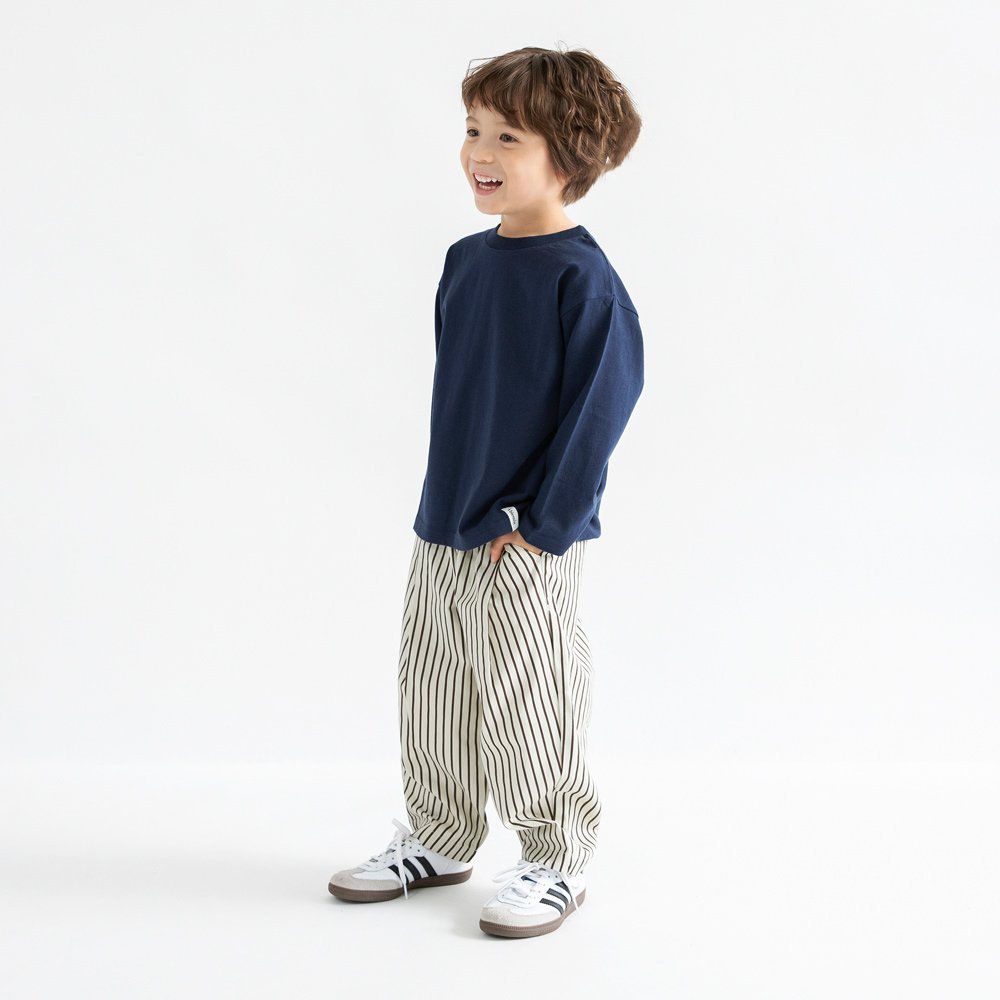 Однотонная футболка с длинными рукавами в полоску Branshes, 22_Navy Blue — фото 4