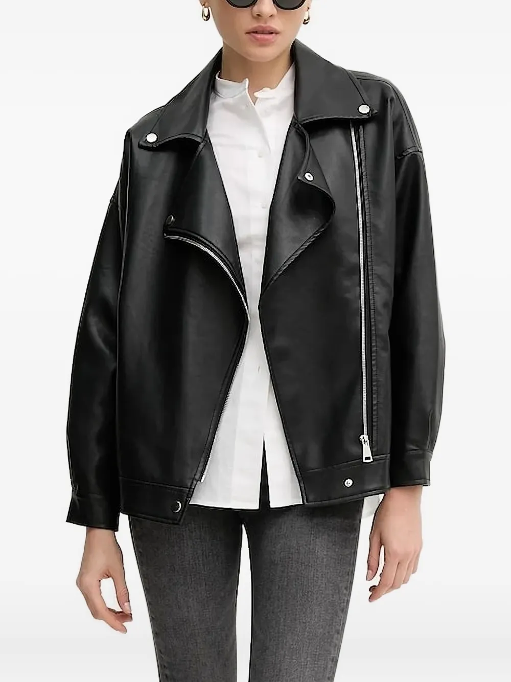 

Рубашка с воротником-стойкой Armani Exchange, белый