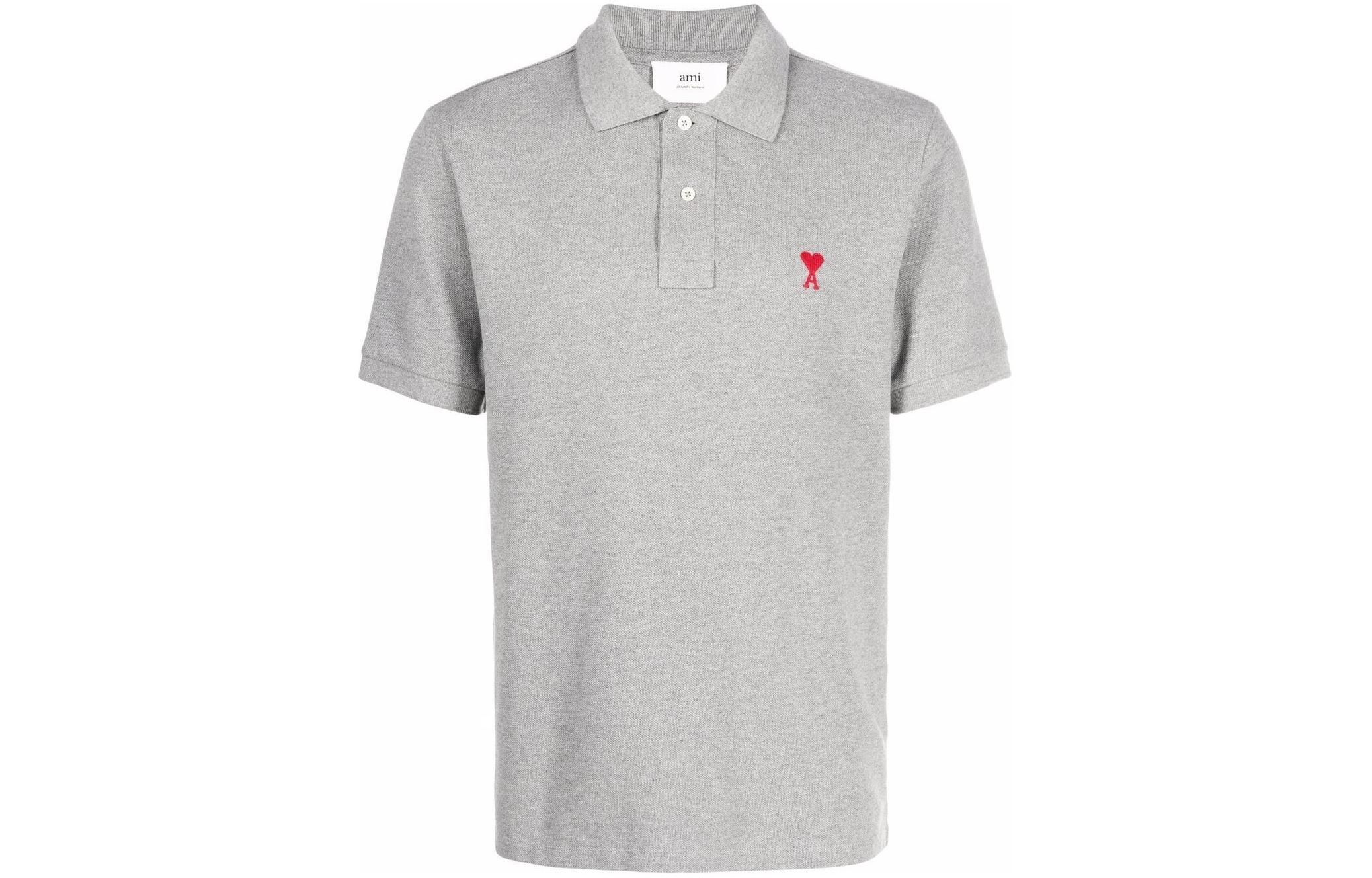 

Поло Ami Sl AMIPARIS, серый