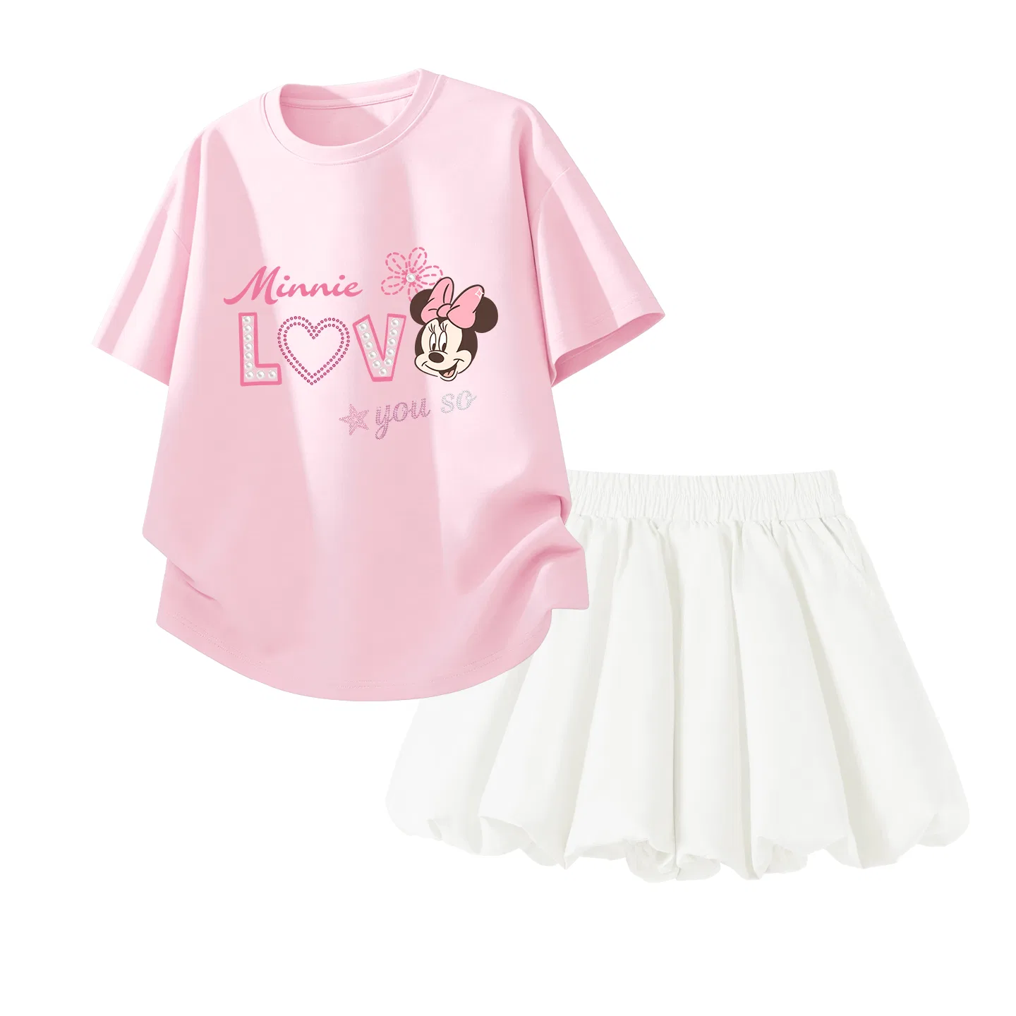Спортивный костюм для детей Disney Casual Sportswear 2 Pack, жемчужно-белый