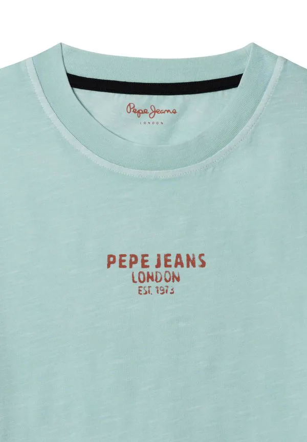 Футболка с принтом оуэна Pepe Jeans, Aqua Blue — фото 3