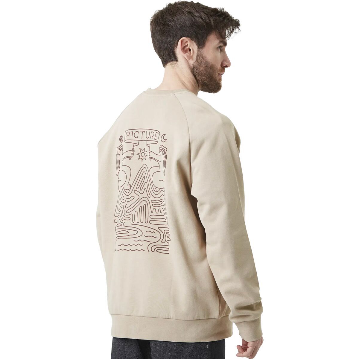 

Терра свитшот с круглым вырезом Picture Organic, цвет plaza taupe