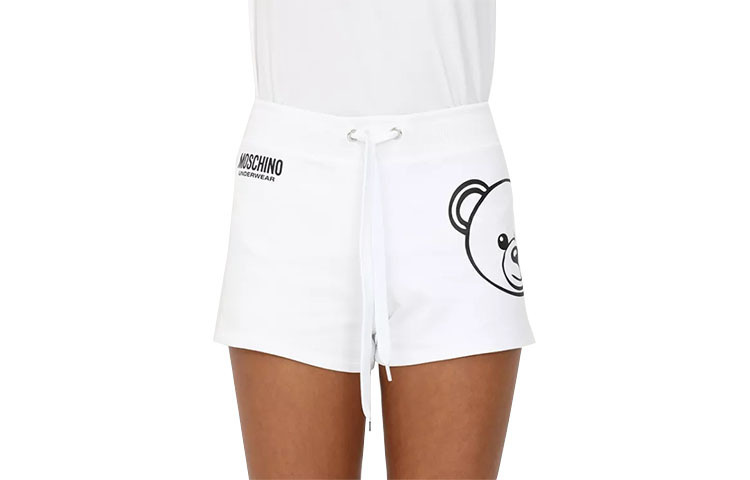 

Повседневные шорты женские белые MOSCHINO