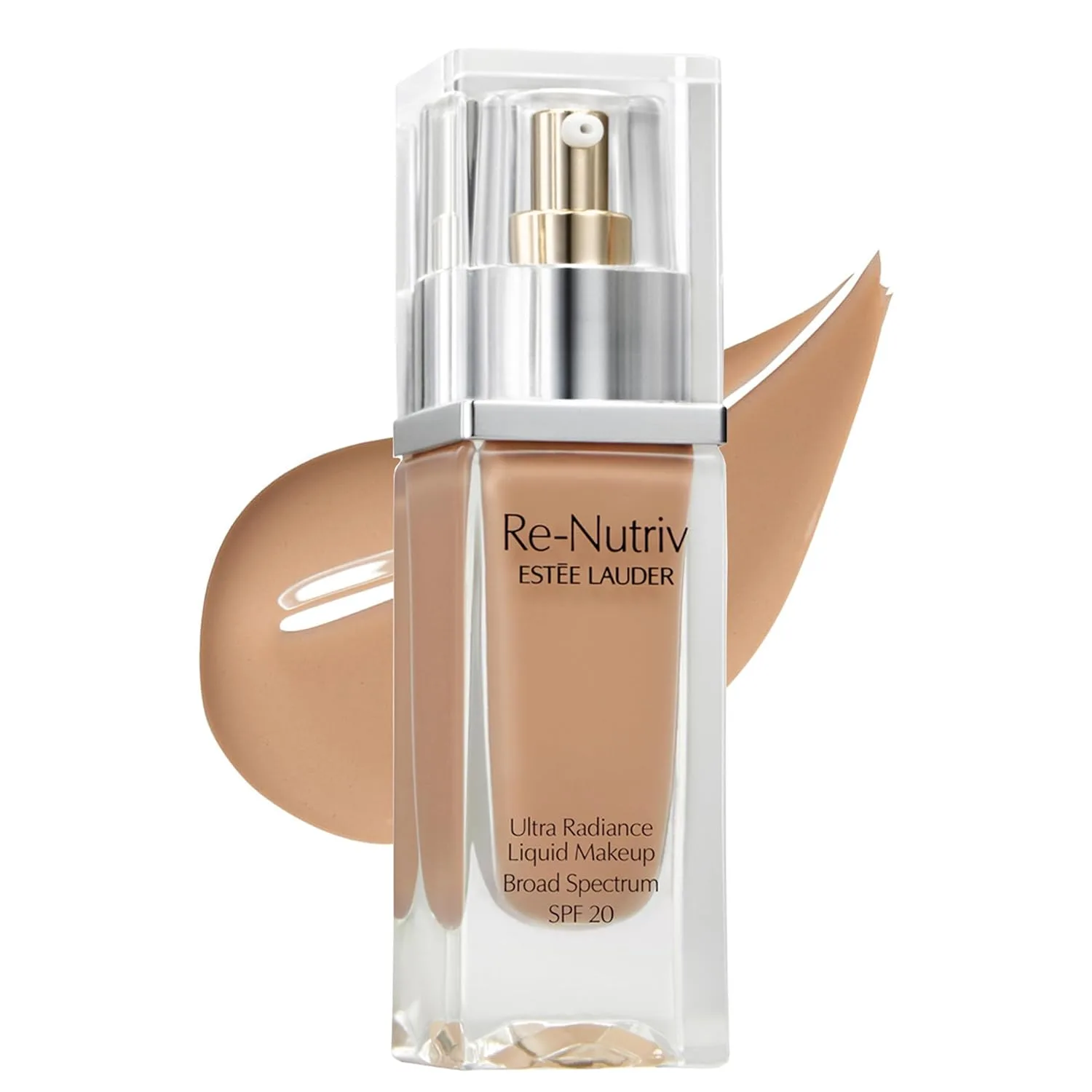 Жидкая тональная основа Estée Lauder Re-Nutriv Ultra Radiance SPF 20 | Роскошная, увлажняющая, стойкая, 30 мл, 4N1 Shell Beige - Medium tan with neutral undertones