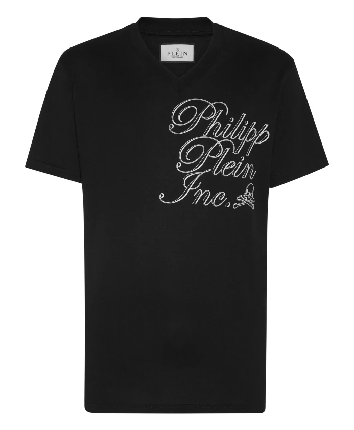 

Футболка с V-образным вырезом Philipp Plein, черный