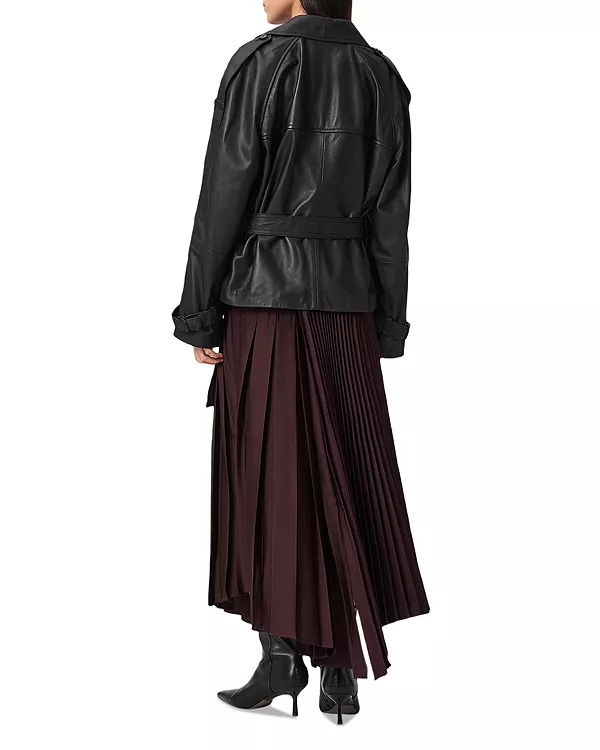 Плиссированная макси-юбка Jax Allsaints, красный — фото 3
