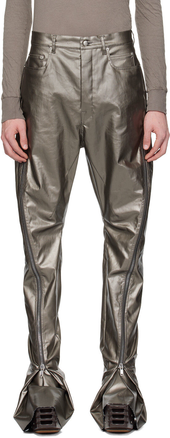 

Джинсы-бананы Bolan цвета бронзы Rick Owens