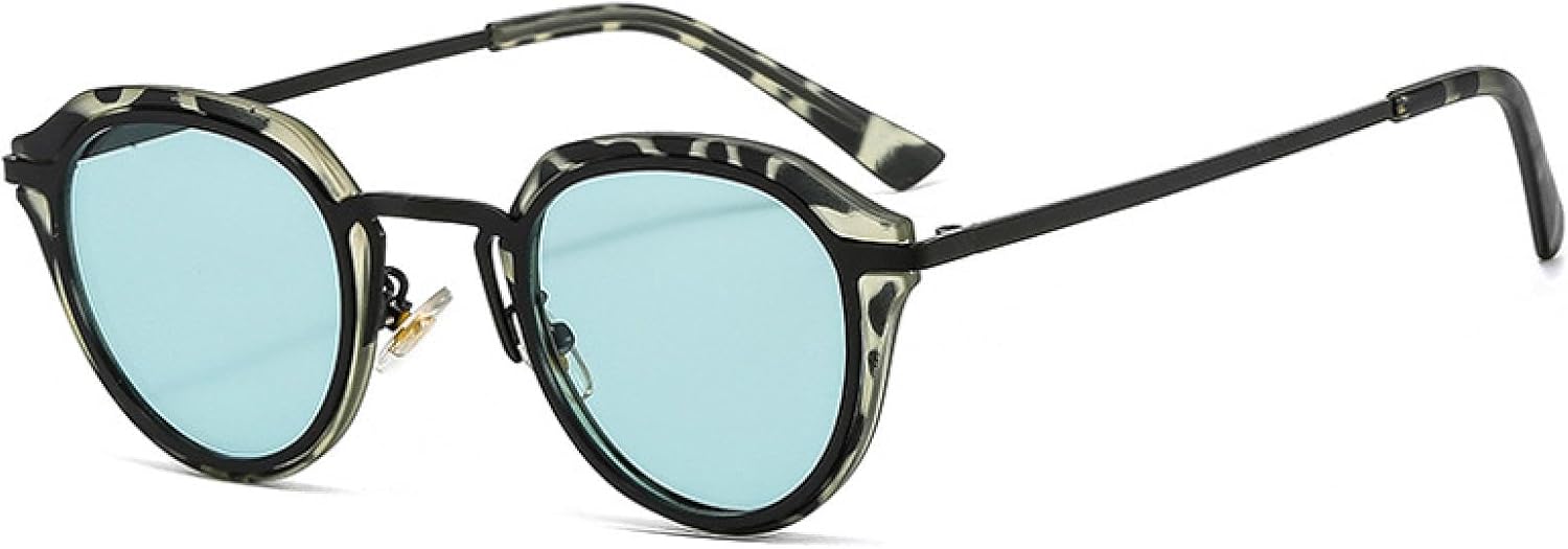 

Модные женские солнцезащитные очки в стиле ретро с цветными линзами и защитой от УФ-излучения UV400, мужские солнцезащитные очки с градиентным покрытием SZVVBKK, Green Leopard Green