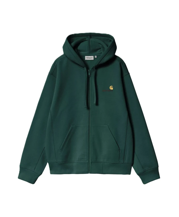 

Куртка с капюшоном и американским шрифтом Carhartt Wip, зеленый