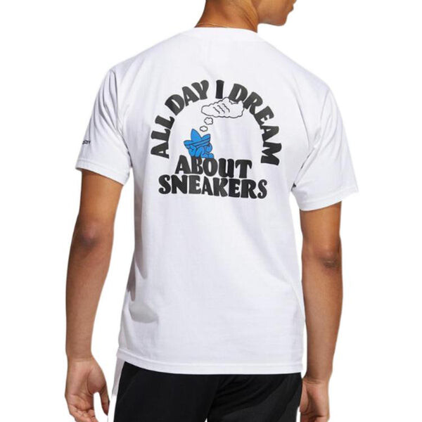 Футболка adidas originals All Day I Dream About Sneakers T-Shirt 'White Black', белый — фото 2