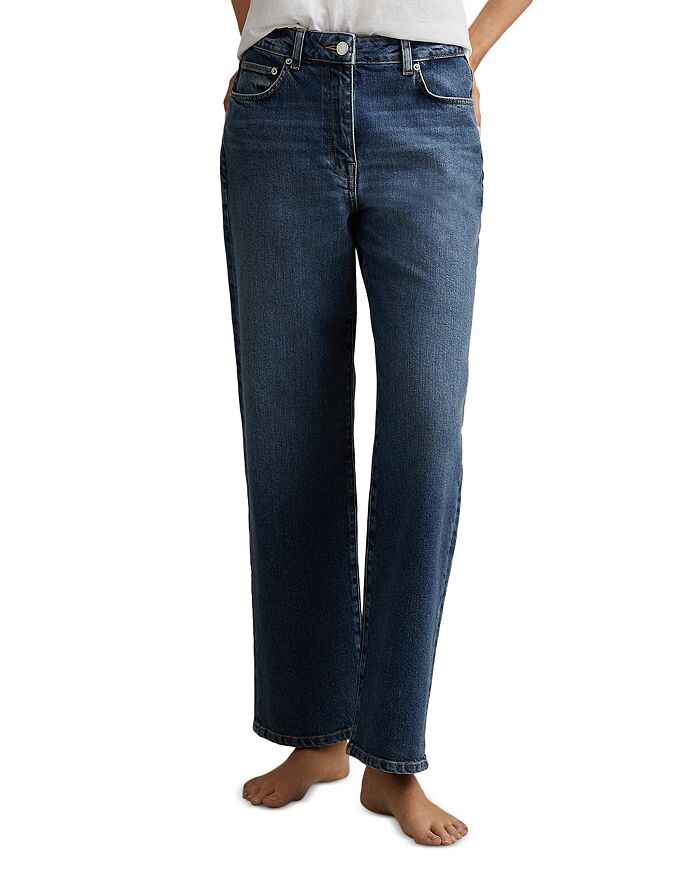 

Прямые джинсы REISS Selin в цвете Mid Blue, синий