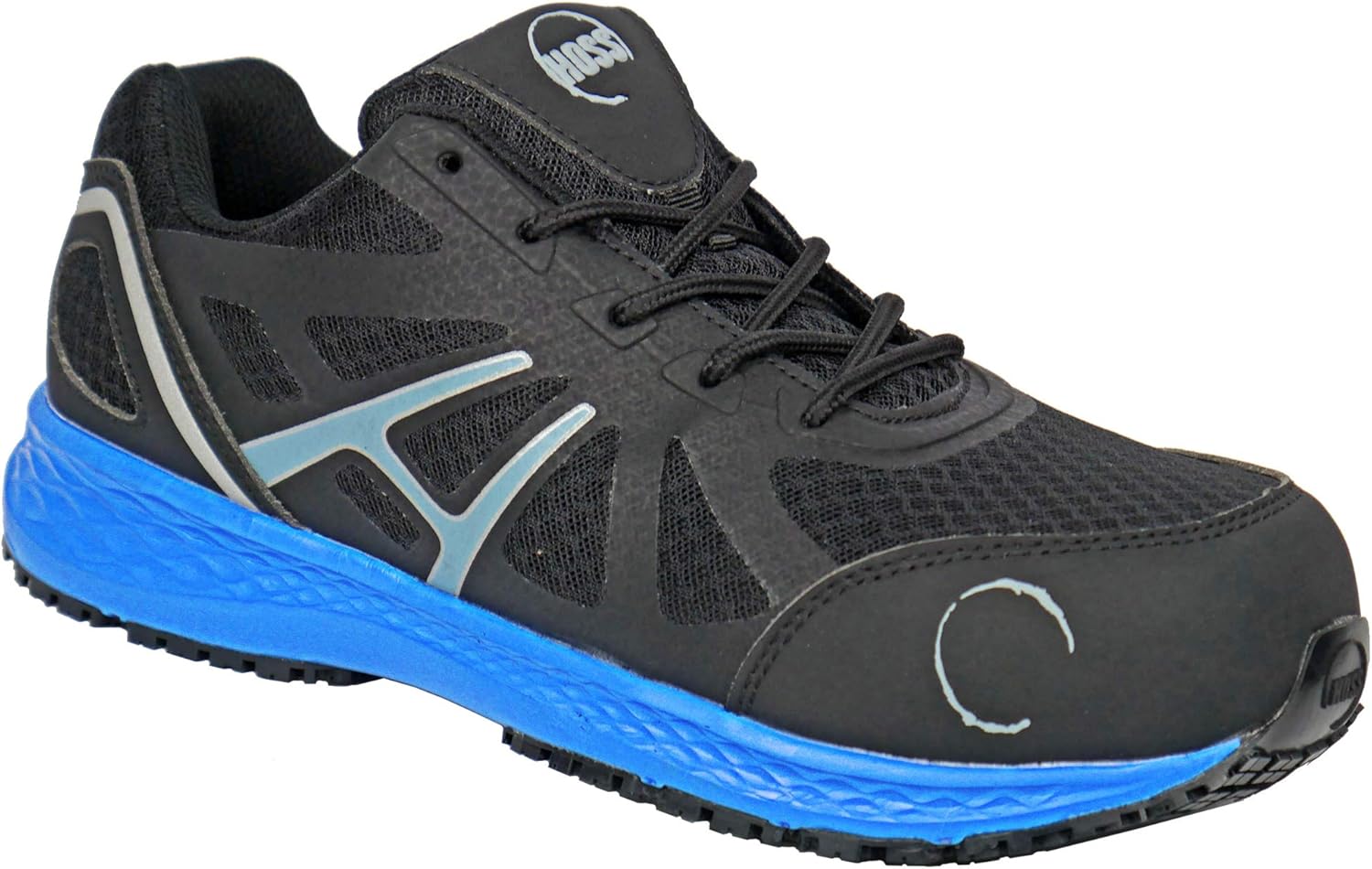 

Мужские ботинки Hoss Express - безметалловое цементное соединение - верх из микрофибры и нейлона - двухплотностная подошва, черный