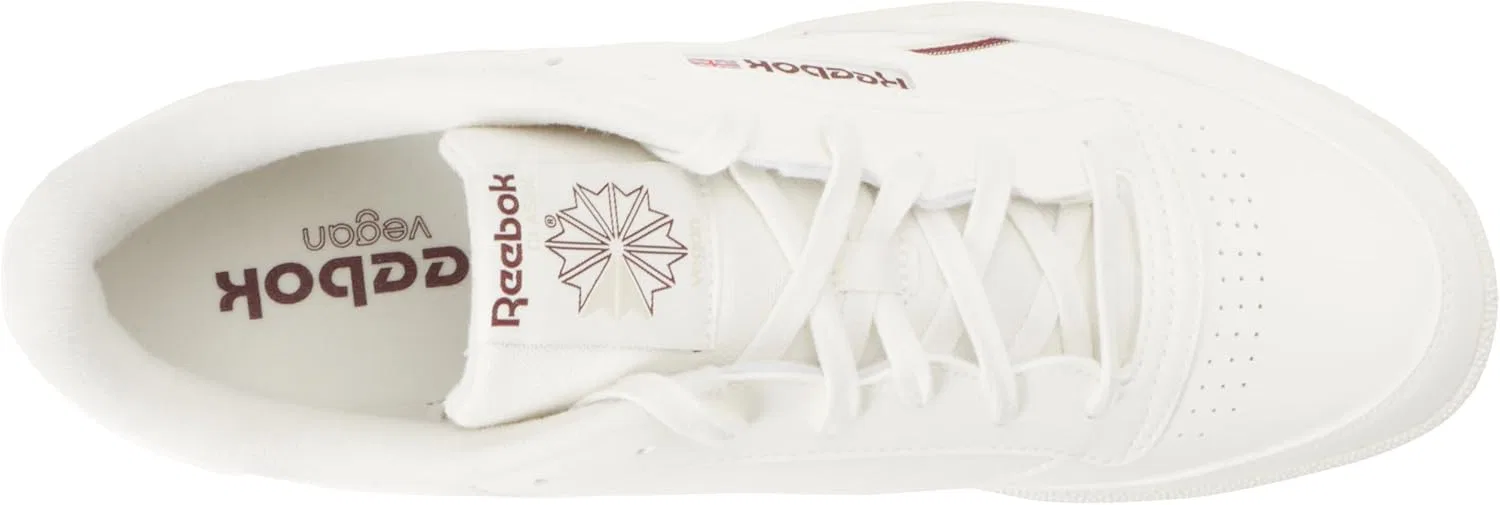 Мужские кроссовки Reebok Club C 85 Vgn, Chalk Classic Maroon — фото 3