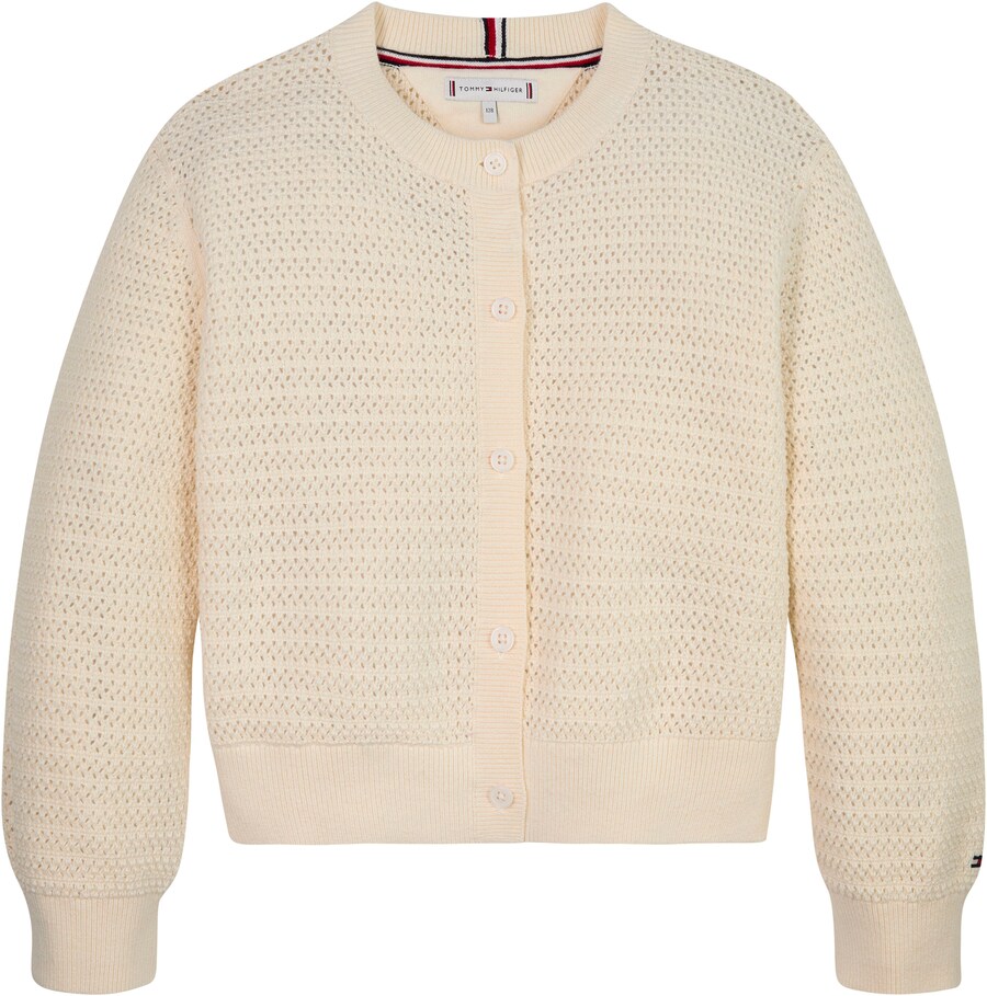

Вязаный кардиган TOMMY HILFIGER, бежевый