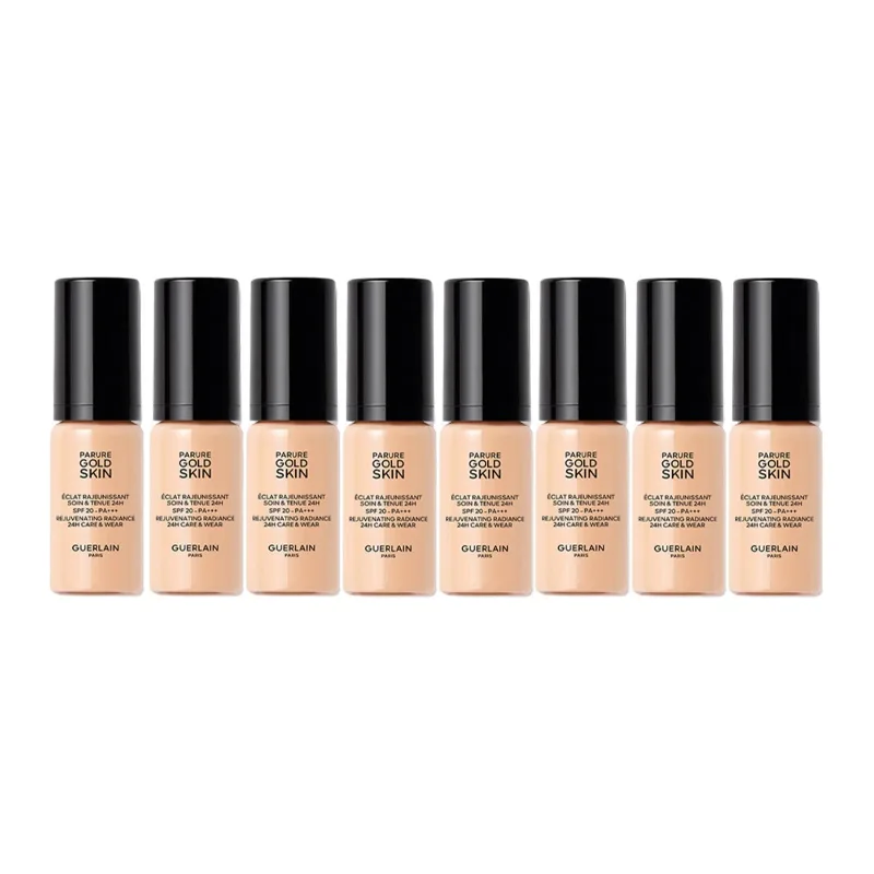 GUERLAIN Golden Diamond Perfecting Foundation Sample Pack Matte Clear Hydrating 5ml/5ml*3/20ml Birthday Gift, #0N Shiny Radiance 5ml*8