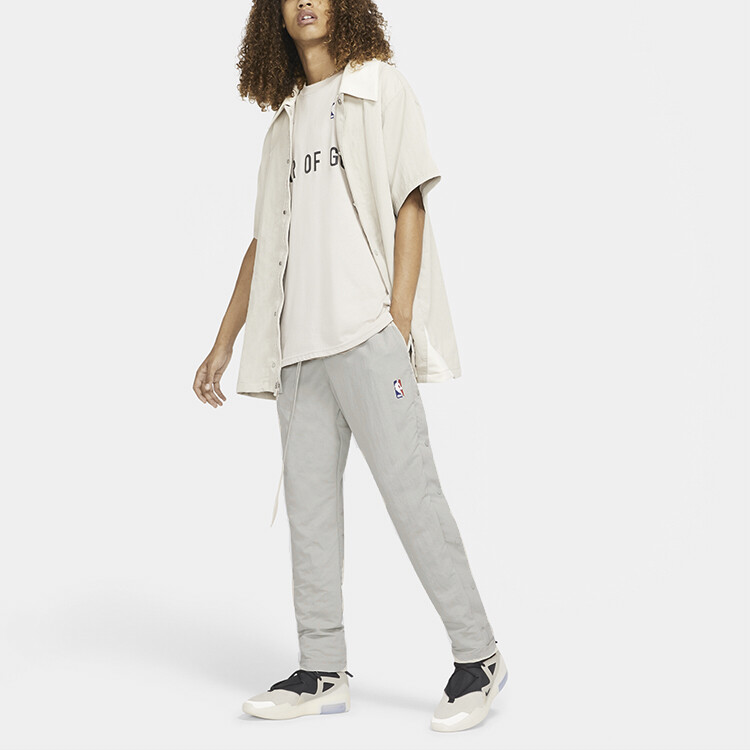 Штаны спортивные Fear Of God X Knit мужские со стрингами Nike, цвет String — фото 4