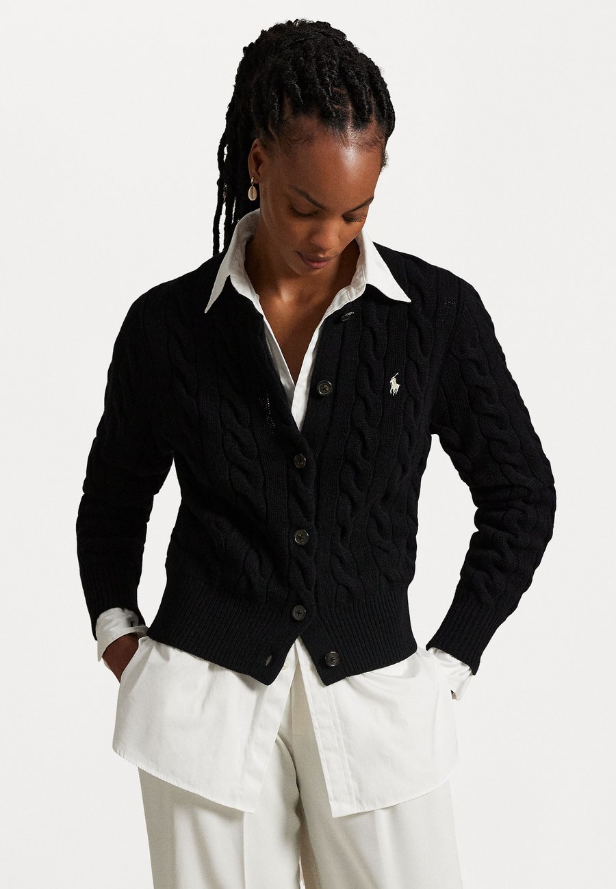

Кардиган Polo Ralph Lauren CABLE-KNIT WOOL-CASHMERE CARDIGAN, Polo Black/Black
