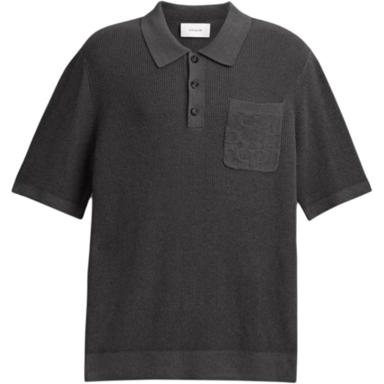 

COACH Футболка-поло SS25 мужская black