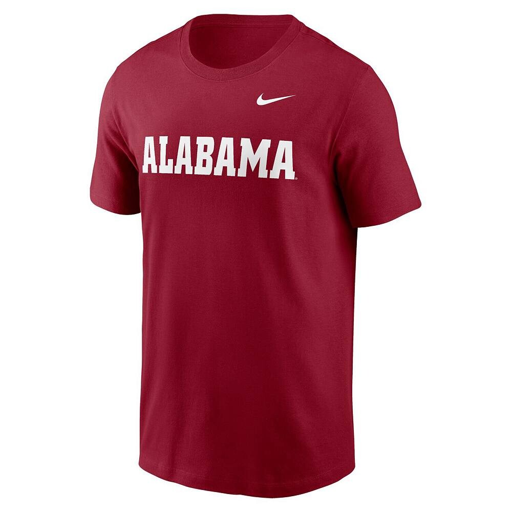 Мужская футболка Nike Crimson Alabama Crimson Tide Primetime Evergreen Wordmark, цвет Ala Red — фото 2