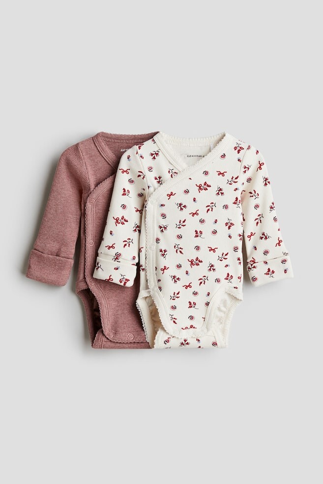 

В упаковке 2 боди с функцией роста H&M, розовый