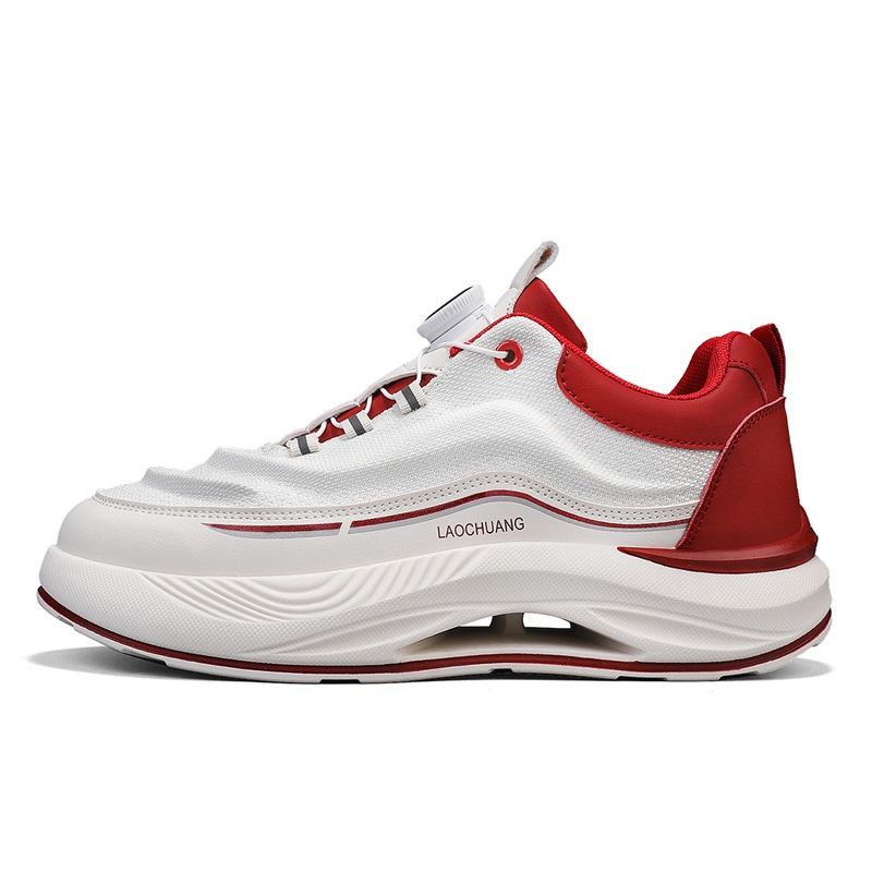 

Bull charm Скользоустойчивые мужские кэжуал кеды низкие бежево-красные, цвет Beige Red