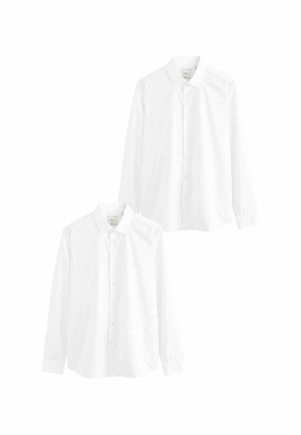 

Классическая рубашка EASY CARE LONG SLEEVE SINGLE CUFF SMART 2 PACK Next, белый