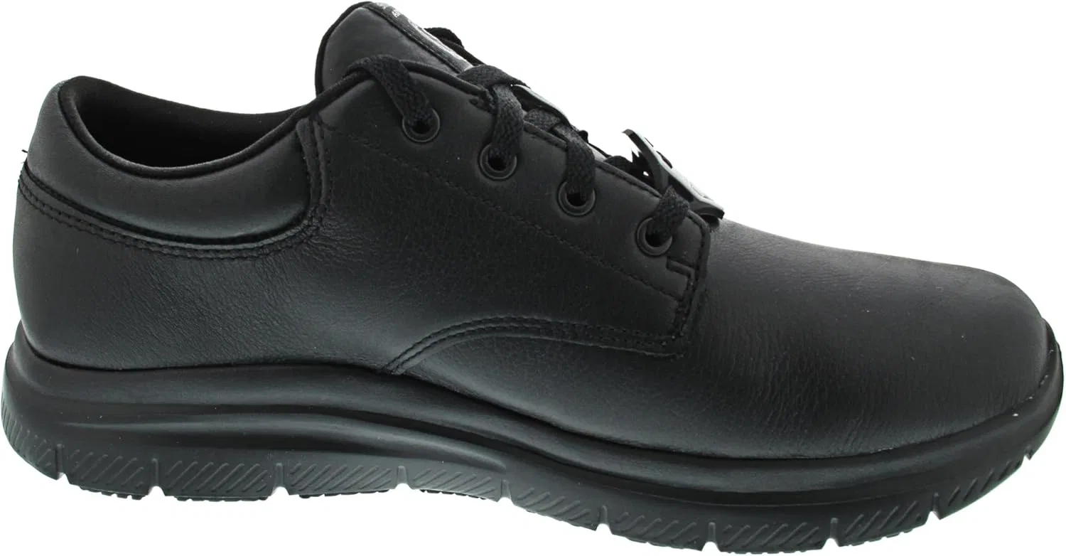 Кухонные туфли Skechers Flex Advantage Sr Fourche для мужчин, Black (Black Leather) — фото 3