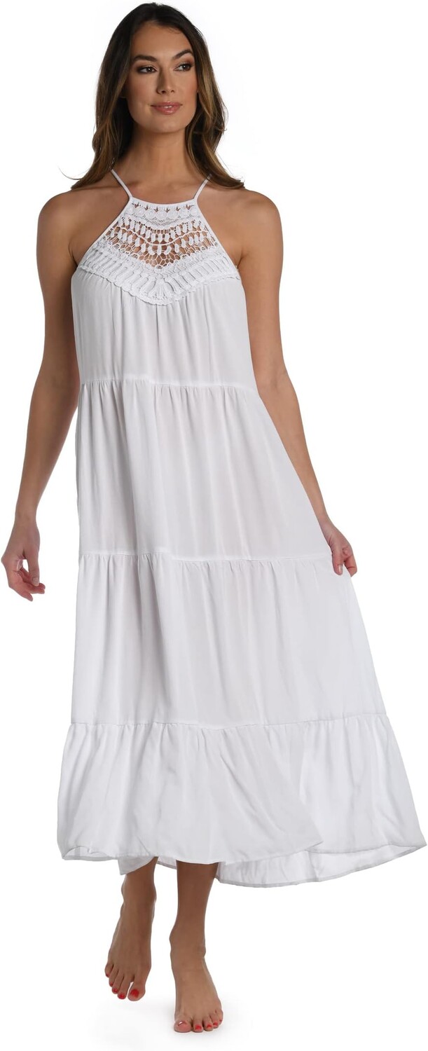 

Пляжное платье La Blanca Coastal Covers High Neck Dress, белый