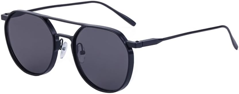 

Винтажные круглые солнцезащитные очки для женщин в стиле панк, солнцезащитные очки для мужчин в стиле ретро стимпанк, очки с защитой от УФ-излучения UV400 HDUBFY, C1 Black Gray