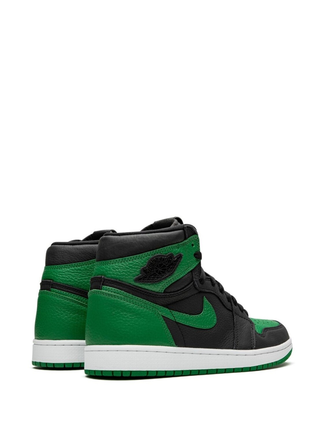 Кроссовки Jordan Air Jordan 1 Retro High, черный/зеленый — фото 3