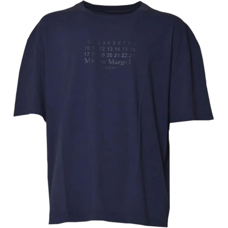 

Футболка с принтом Maison Margiela, синий