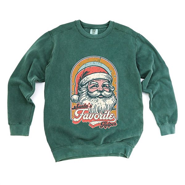 

Ретро-свитшот с принтом Santa's favorite helper для женщин Simply Sage Market, Blue Spruce, Зеленый, Ретро-свитшот с принтом Santa's favorite helper для женщин Simply Sage Market, Blue Spruce