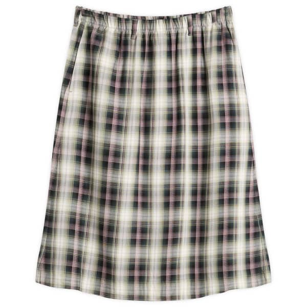 

Фланелевая юбка в клетку «Изетта» Acne Studios, черный & зеленый